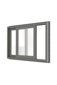 Plastixal Windows - Double Slide - Space-Saving Design