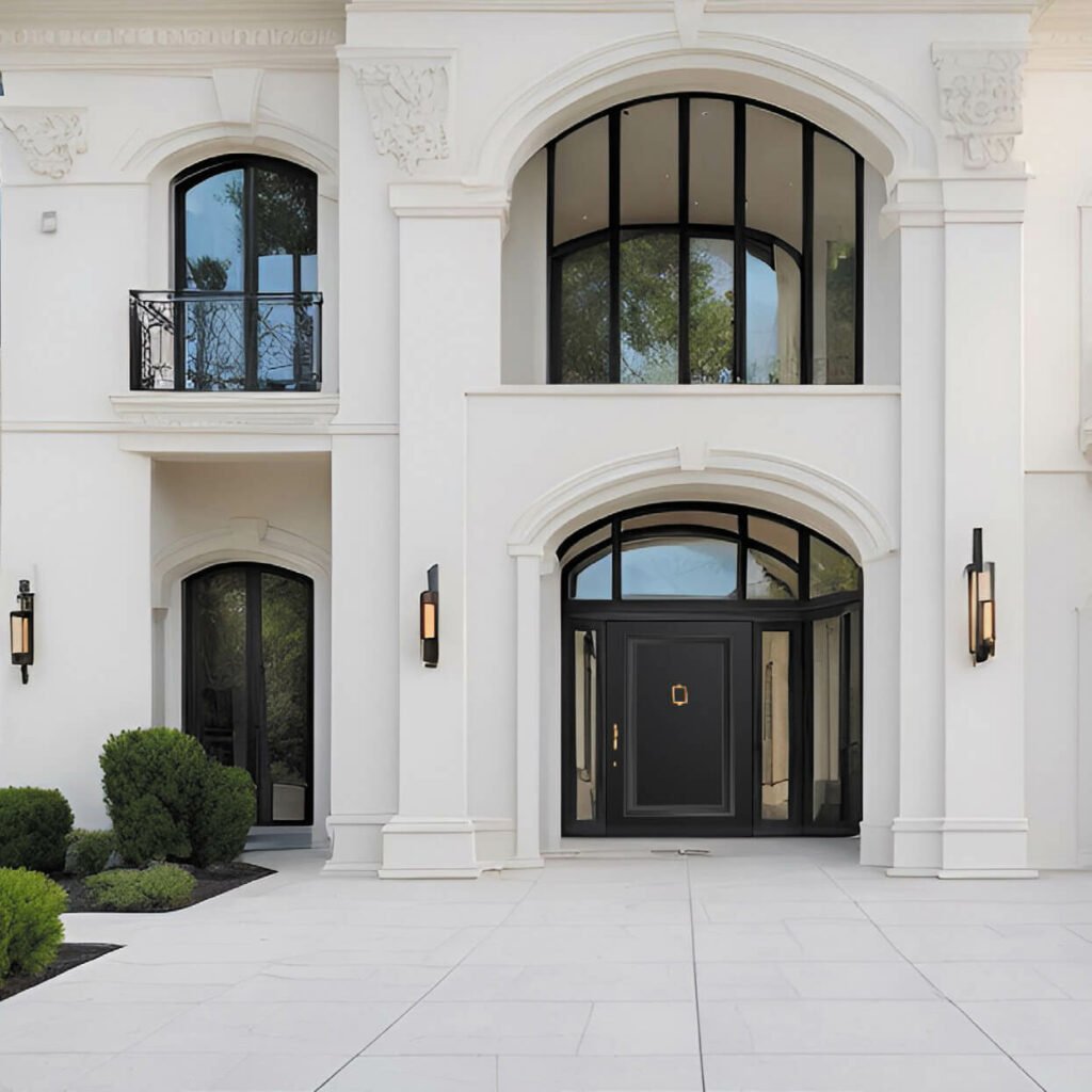 Contemporary front door design featuring Pivot 16 Doors with a modern look and premium features